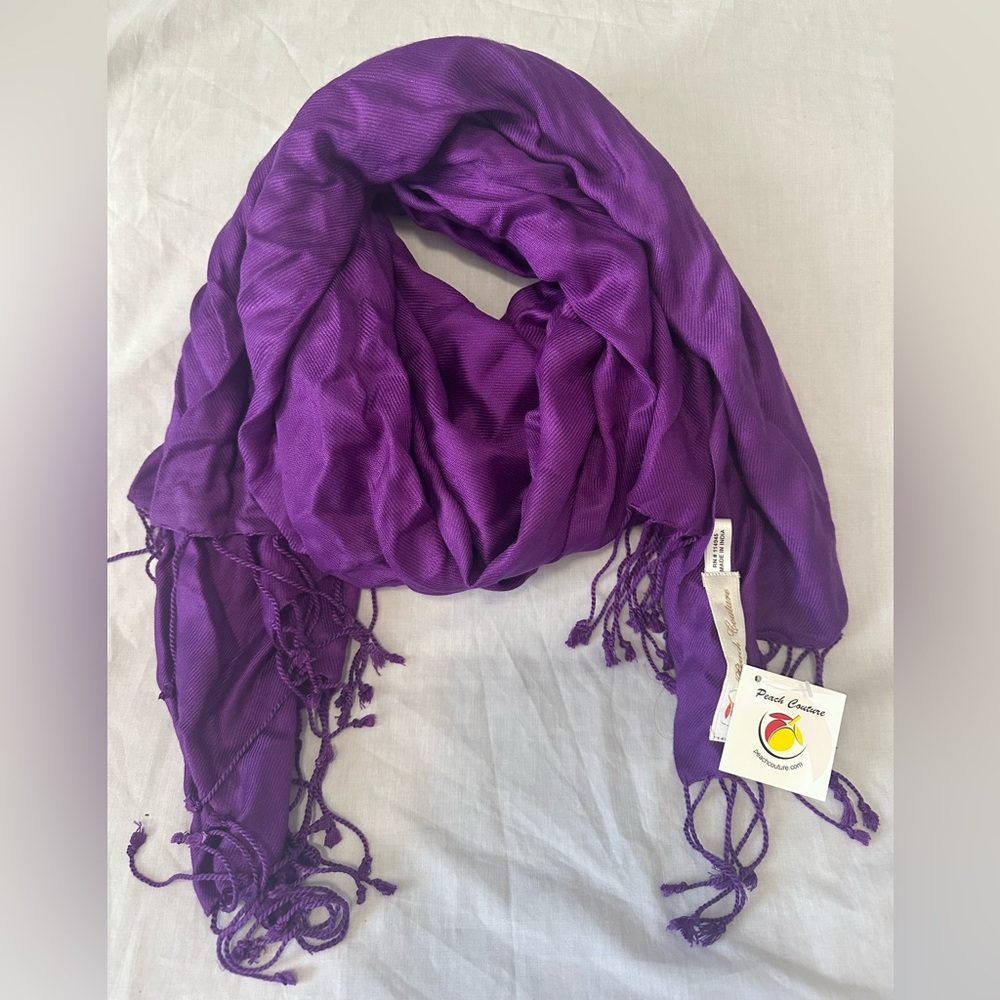 Peach Couture Vibrant Purple Scarf